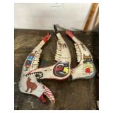 Painted Animal Jawbone Art