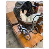 Wicker Doll Carriage