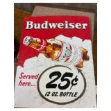 Budweiser Advertising Sign