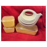 Hall Teapot and Dish Set