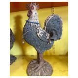 Painted Resin Rooster Figurine