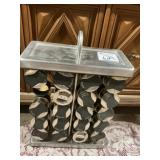 Metal Spice Rack with Jars