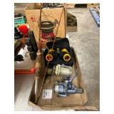 Fishing Rod, Reels, and Binoculars