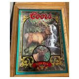 Coors Bull Elk Sign