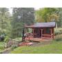 1 ROOM, 1 BA CABIN AND 2 ROOM LOG CABIN W/  30 X 60 FT BARN/RUN-IN W/ ELECTRIC ON 1.25+/- ACRES