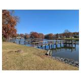 3 ADJOINING WATERFRONT PARCELS- 3BR HOME/ 2 PIERS/1.59 +/- AC W/ CONTENT