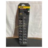 Stanley 10 pc deep socket set, NIB