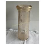 M.W. Showalter pt glass milk bottle