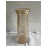 M.W. Showalter pt glass milk bottle