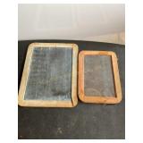 2 chalkboards, wooden frame largest 9:5"x 7.5ï¿½