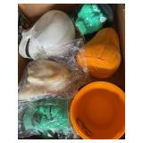 5 Shrillers & pumpkin bucket