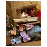 10+ Stuffed animals, bears, rabbits, etc