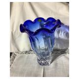 Shannon crystal vase, 9.5"