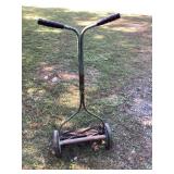 Hand push manual mower