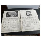 1970 Sharpsburg area calendar pages