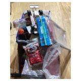 Misc.- toys, sports chair, folding campstool,