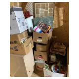 Misc. boxes- housewares, Christmas decor, metal