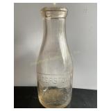 Hagerstown dairy Company, QT. Milk bottle.