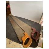 2 hand saws, craftsman & tool- mate, 25" blade
