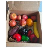 Misc. glass & plastic fruits