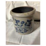 Rockdale stoneware crock, Martinsburg WV 5x5"