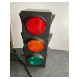 Electric decor traffic light, 12" high