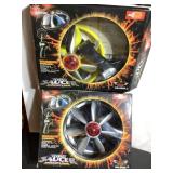 2 Gold light radio control, flying saucers