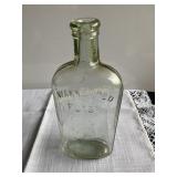 Warranted glass flask, 7 oz.