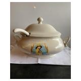 Nabisco soup tureen with lid and ladle, 100th