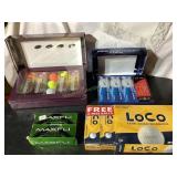 Misc. golf balls- Loco, Nike, Maxfli, Titanium,