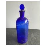 Cobalt blue compound oxygen bottle, Phila, some