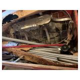 Contents only in cart, scrap metal, outdoor