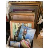 Misc framed pictures & picture frames
