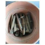 15+ Railroad spikes 6 3/4" long ( shows wear)