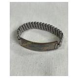 Sterling engraved ID bracelet, Harry Busdard,