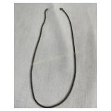 Sterling (marked on clasp) snake necklace, 18",