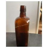 Dr. J Hostetters stomach bitters brown bottle 9"