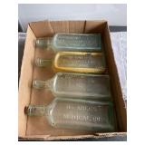 4 Dr Miles bottles, 8.5"