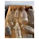 Clear bottle, assortment, medical soda,