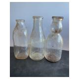 3 Qt milk bottles, Superior Dairy Hagerstown MD,