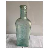 Ayerï¿½s sarsaparilla aqua bottle, 8.5"