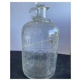 White House vinegar, glass jug with spout 11.5"