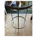 Heavy metal Trash bag holder 32" high (NO SHIP)
