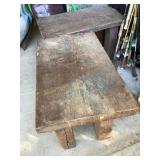 2 Handmade wood end tables, made by Sam Hill,