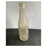 Dr Pepper glass embossed soda bottle