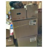Misc. lot- sorter files, toys, rag dolls,