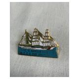 Coast Guard barque Eagle pin, 1.5"L