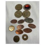 Misc. tokens, casino dollars, Penny souvenirs,