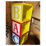 ABC WOOD storage bins 12" cubes (NO SHIPPING)