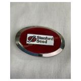Stanford Seed belt buckle, 3.7x2.5"